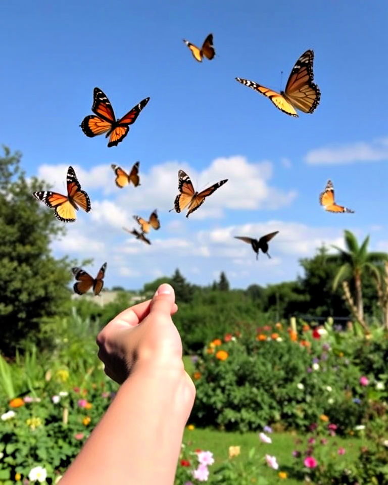 unforgettable butterfly release moment - 30 Garden Party Ideas