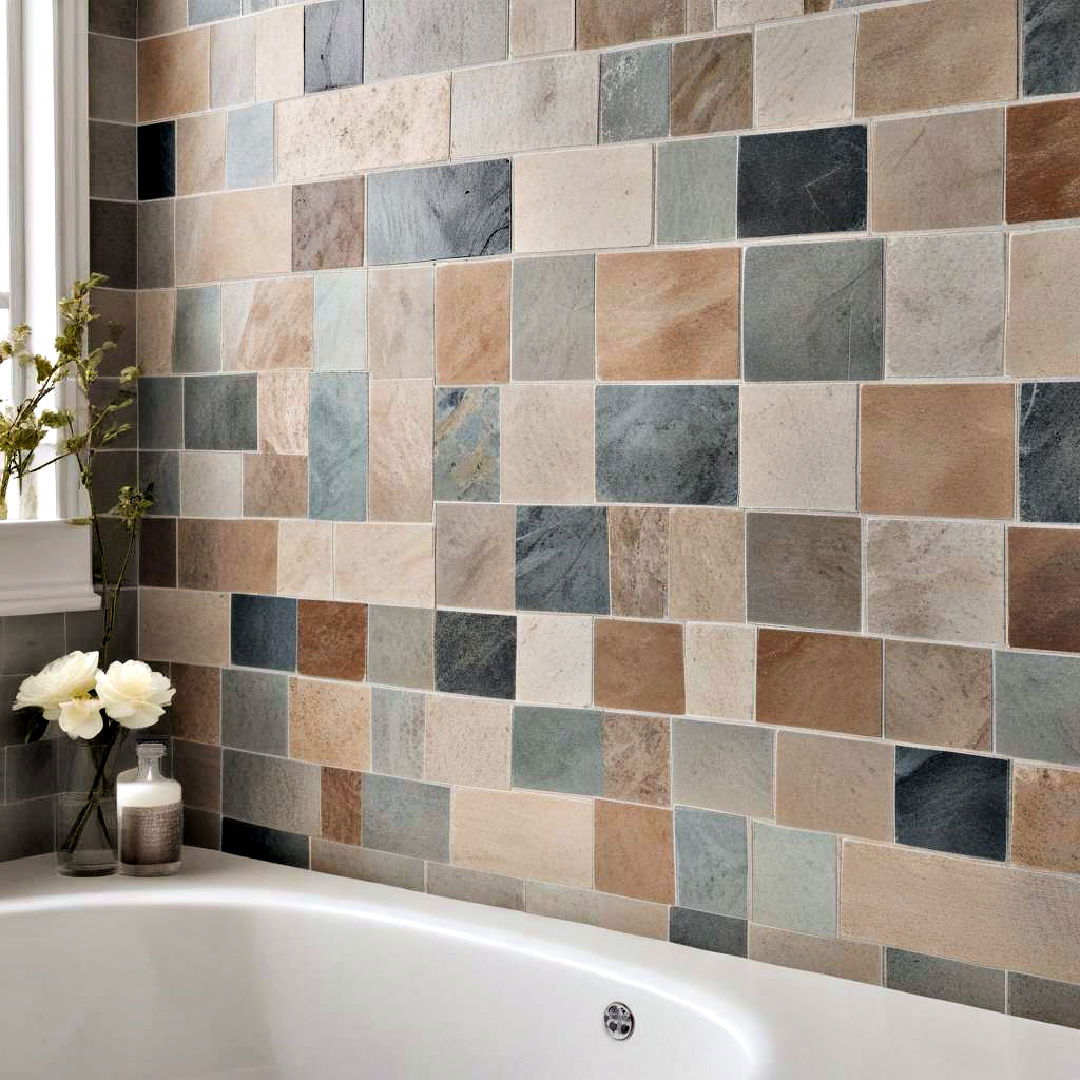 unique accent tiles - 40 Bathroom Design Ideas