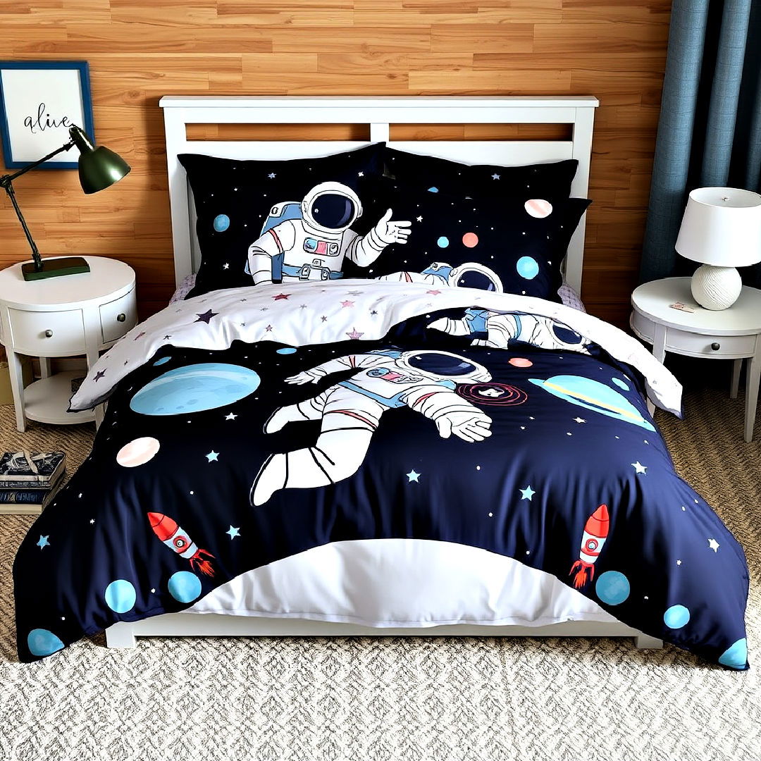 unique astronaut themed bedding - 20 Space-themed Room Ideas