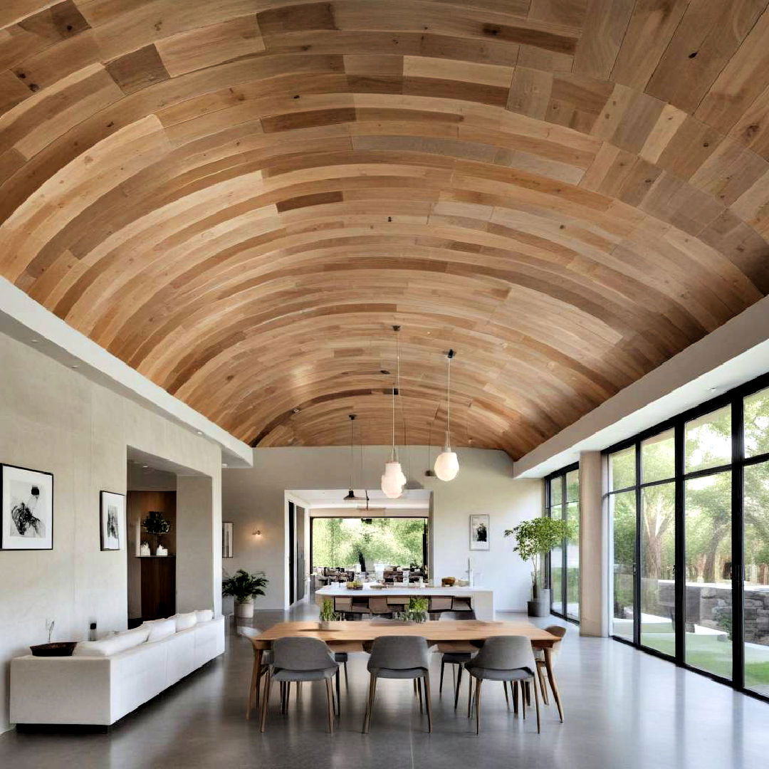 unique curved wood ceilings - 25 Wood Ceiling Ideas