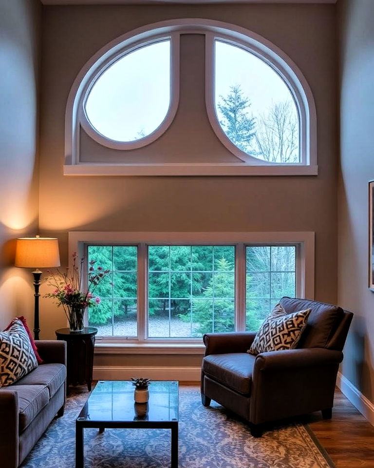 unique custom shaped window - 30 Basement Window Ideas