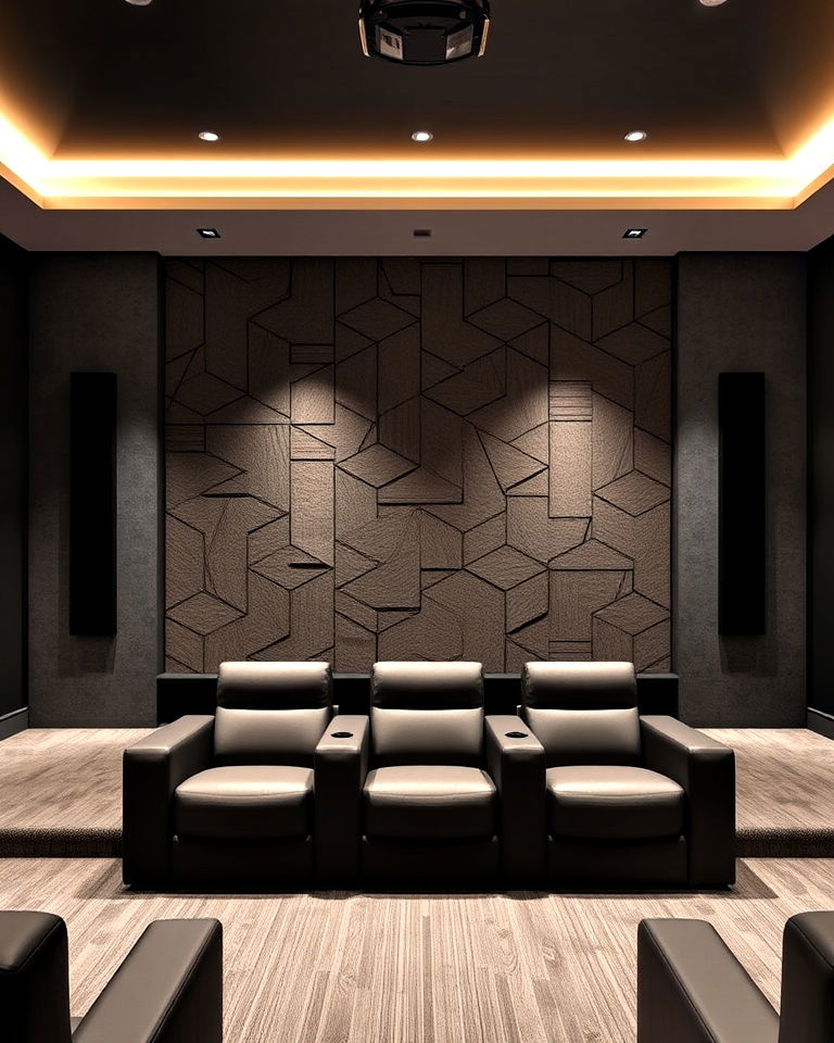 unique customizable backdrops - 20 Modern Home Theater Ideas