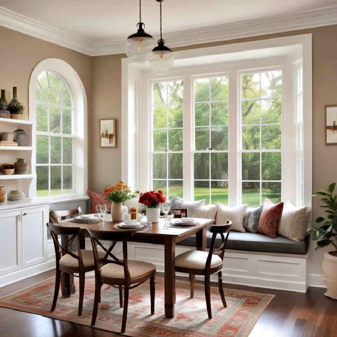 unique dining room addition - 40 Window Seat Ideas