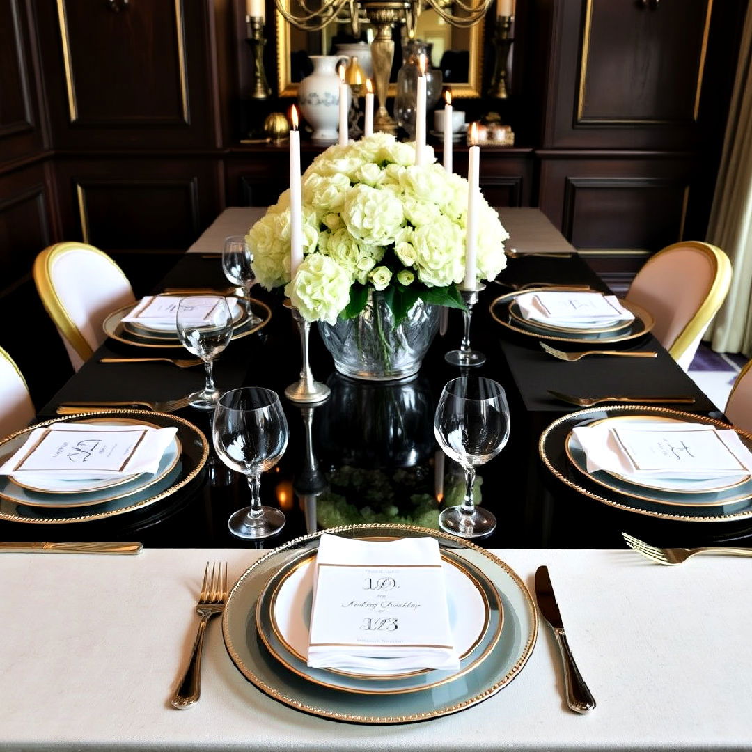 unique dining room place settings - 40 Luxury Dining Room Ideas