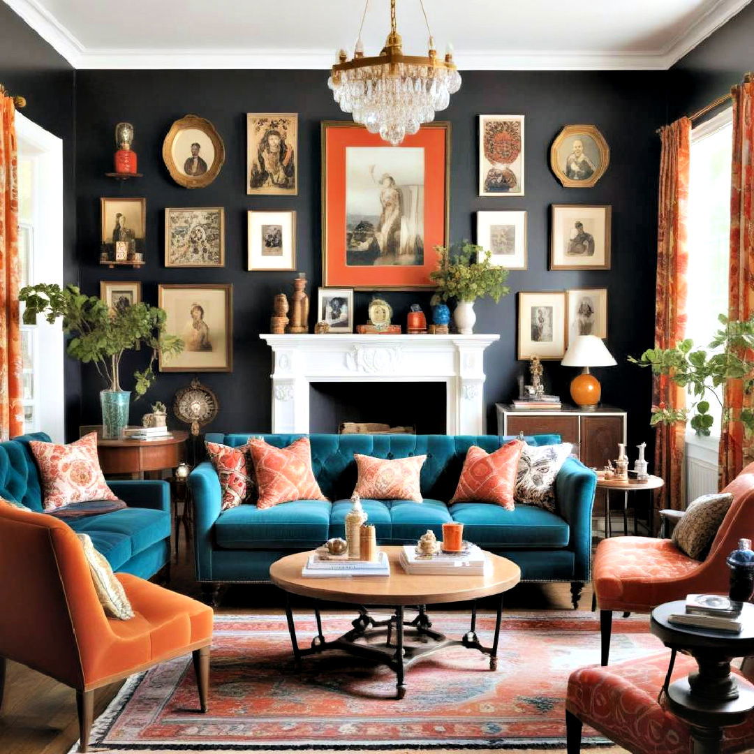 unique eclectic design - 20 Eclectic Living Room Ideas