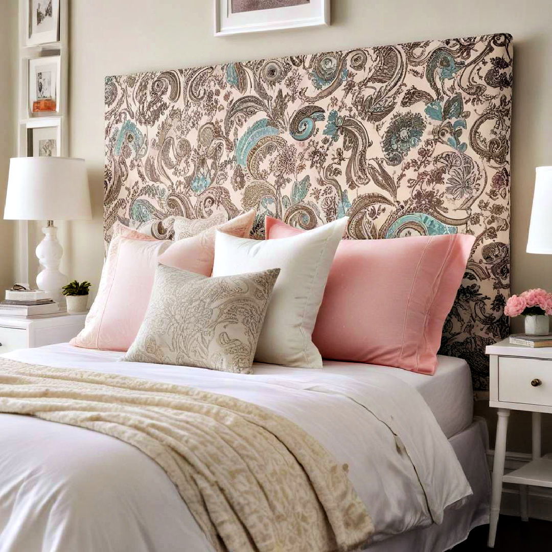 unique fabric headboard - 40 Teenage Girl Bedroom Ideas