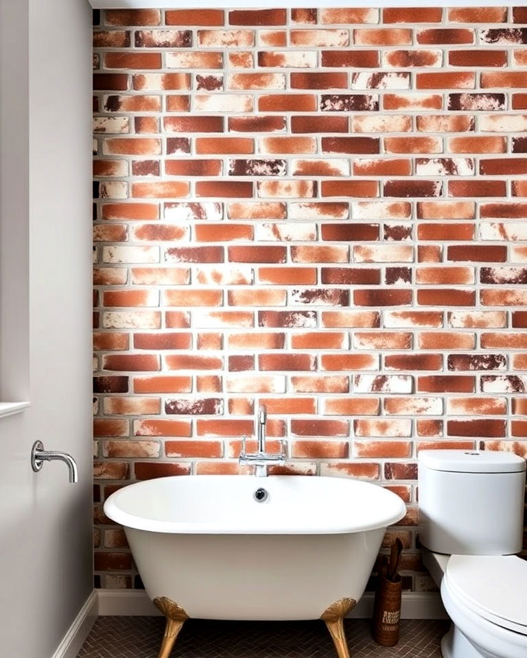 unique herringbone brick pattern - 20 Brick Accent Wall Ideas