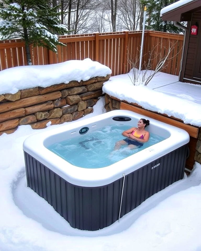 unique ice pool for cold therapy - 40 Swimming Pool Ideas