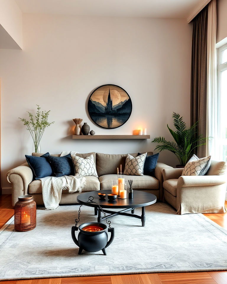 unique incense and burners - 30 Witchy Living Room Ideas