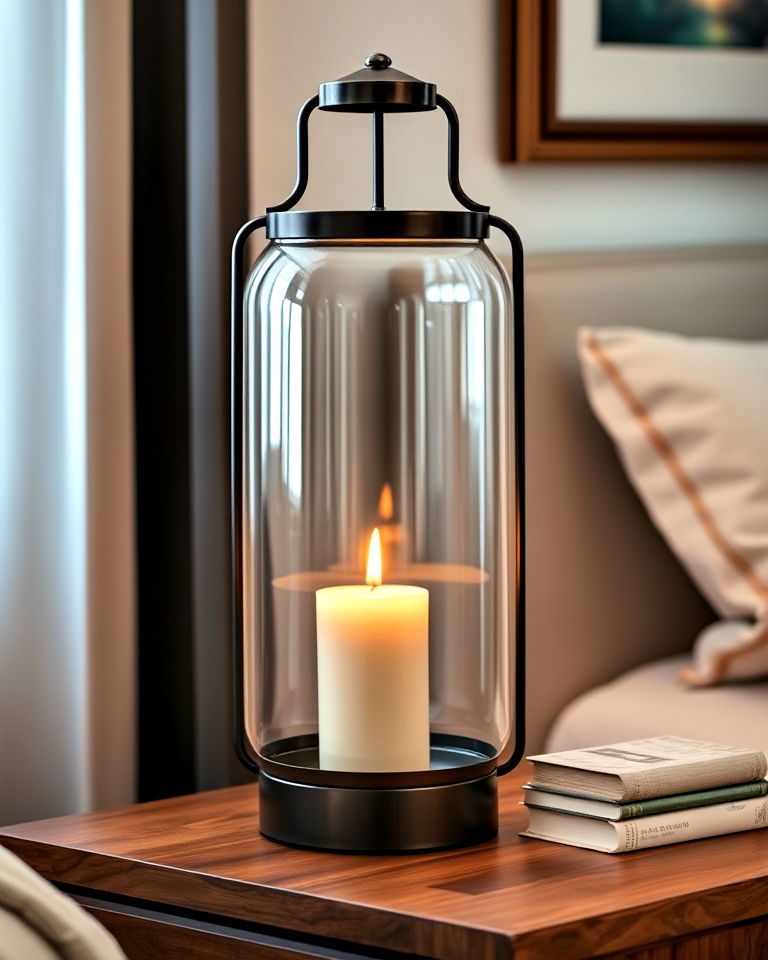 unique lantern as table lamp - 30 Lantern Decor Ideas