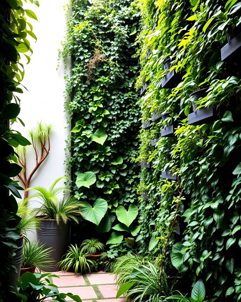 unique overlapping green walls - 35 Secret Garden Ideas