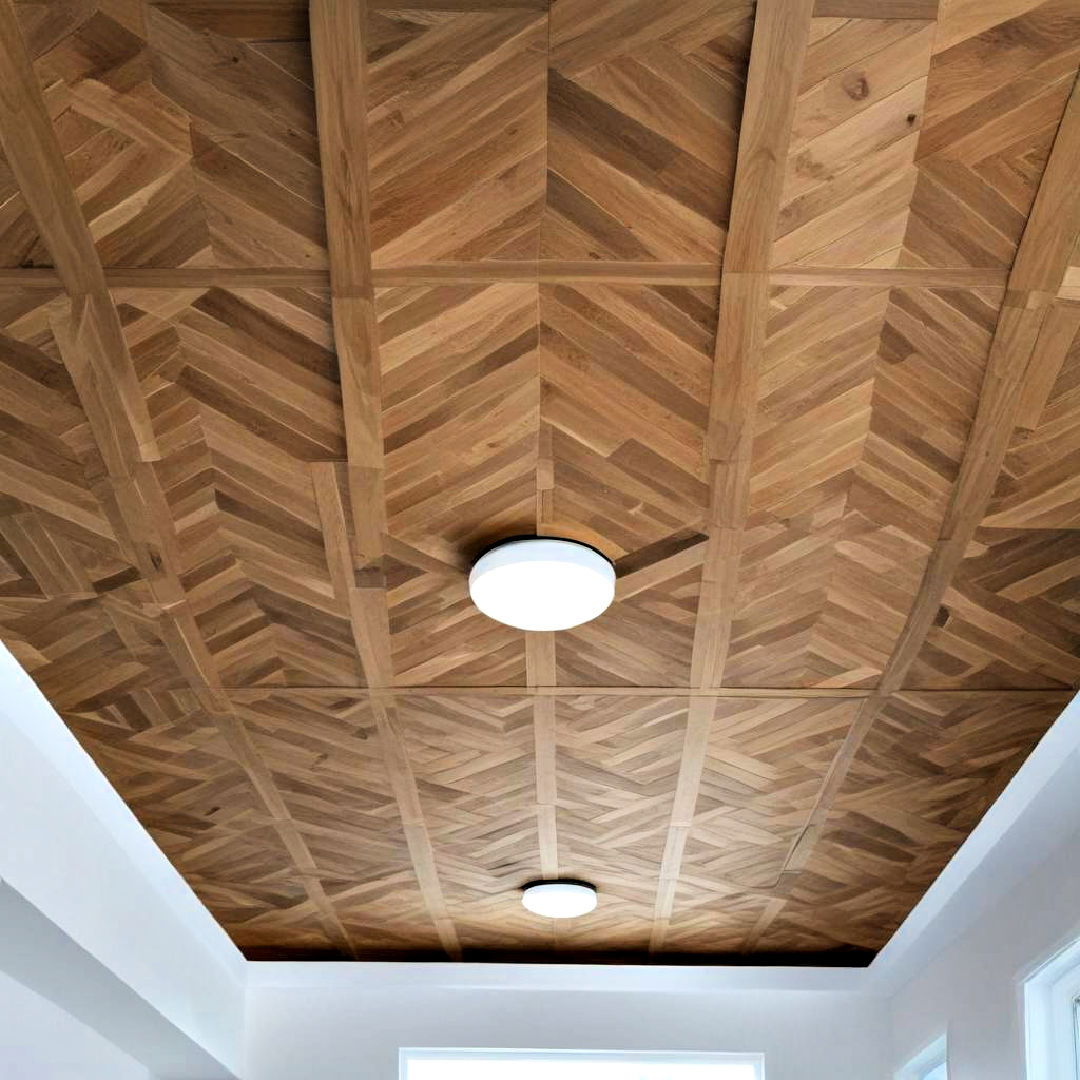 unique parquet wood ceilings - 25 Wood Ceiling Ideas