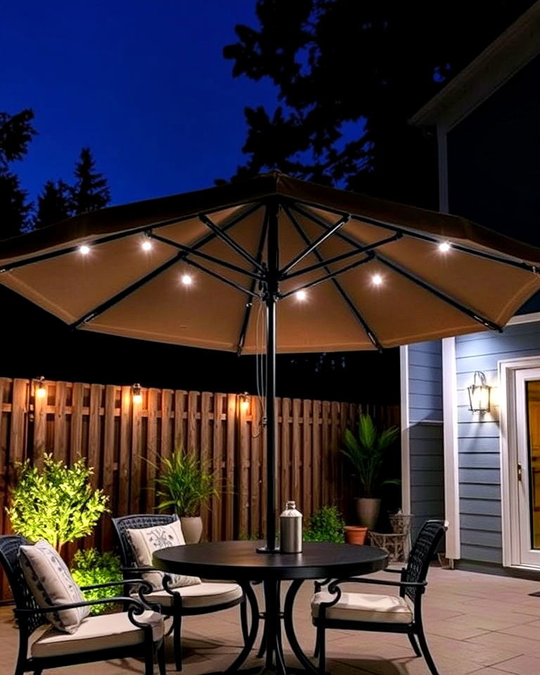 unique patio umbrella with led lights - 40 Shade Ideas