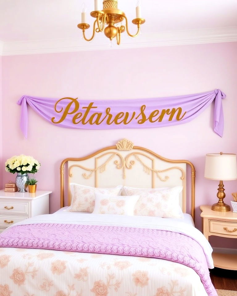 unique personalized name banner - 25 Princess Room Ideas