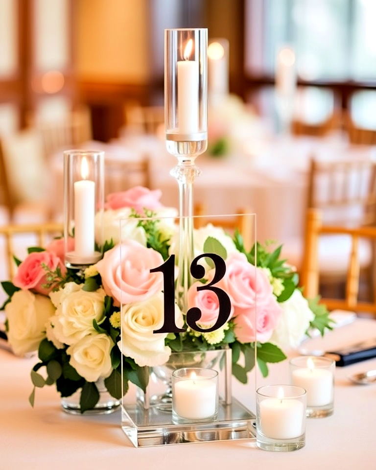 unique personalized table numbers - 30 Wedding Table Decoration Ideas