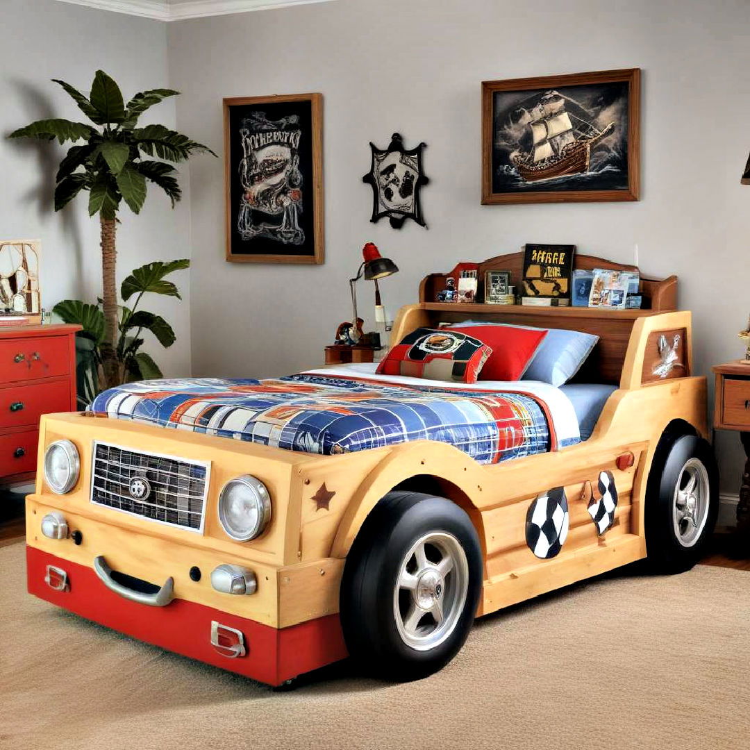 unique race car bed - 40 Boys Room Ideas
