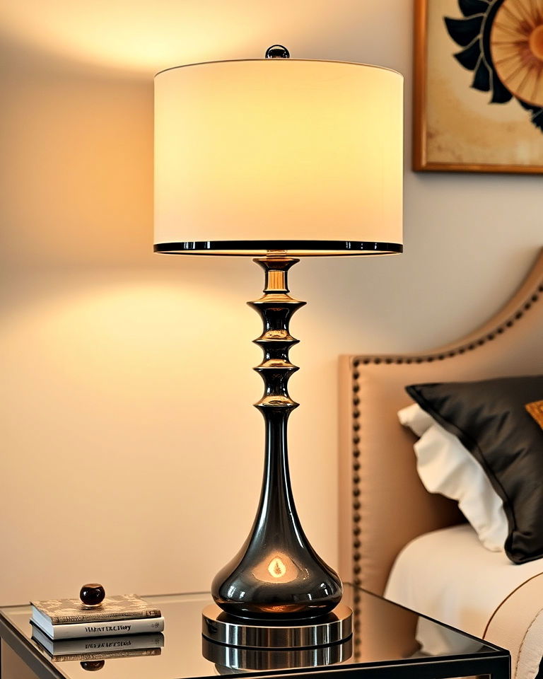 unique sculptural table lamp - 30 Art Deco Interior Design Ideas