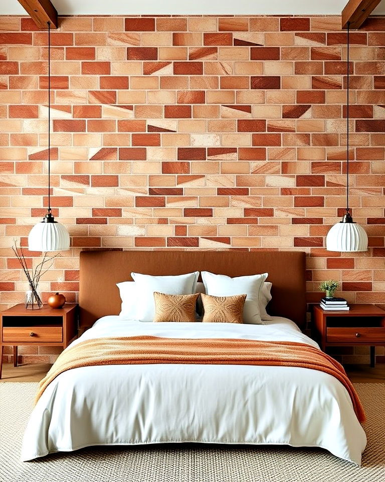 unique terracotta wall tiles for bedroom - 20 Terracotta Bedroom Ideas