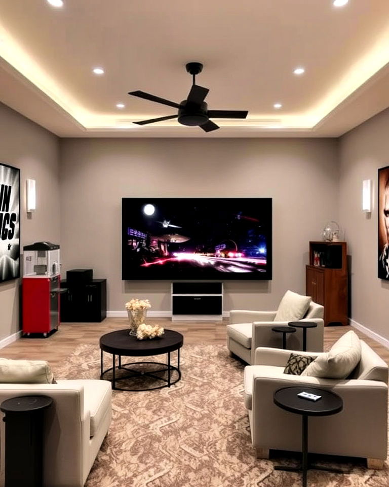 unique themed decor elements - 20 Modern Home Theater Ideas