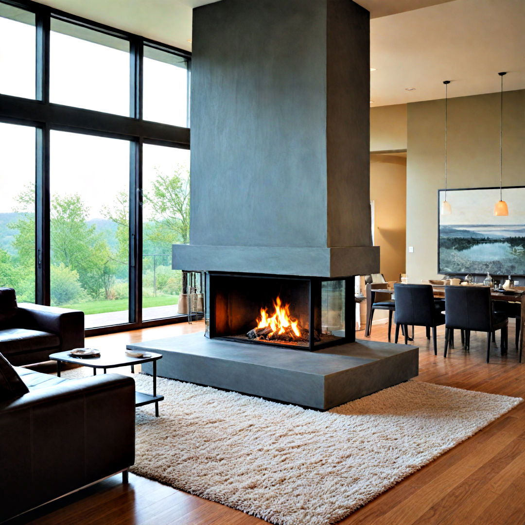 unique three sided corner fireplace - 25 Corner Fireplace Ideas