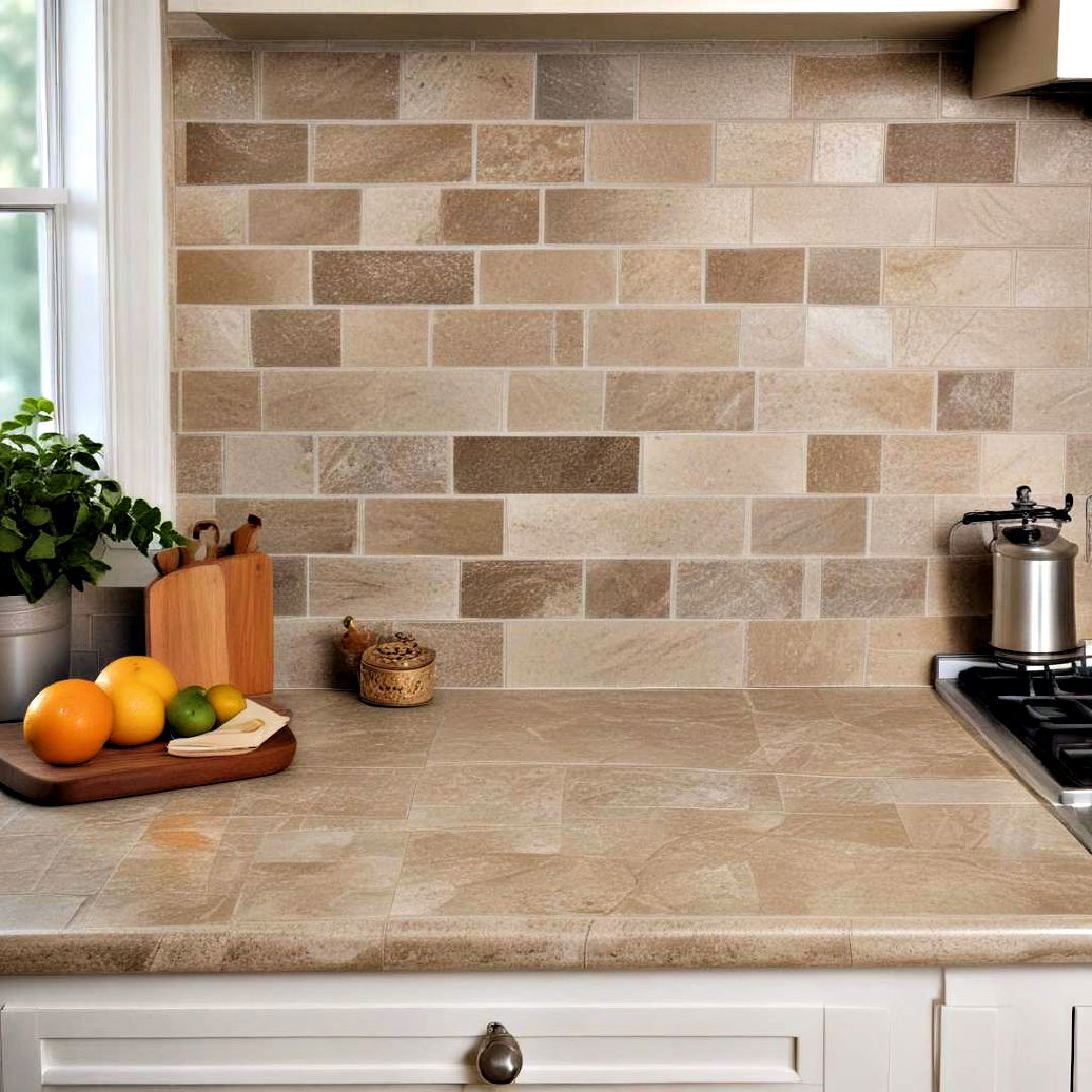 unique tile countertop - 40 Kitchen Decor Ideas