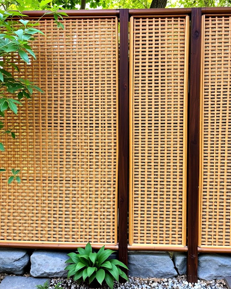 unique woven bamboo fence - 40 Japanese Fence Ideas