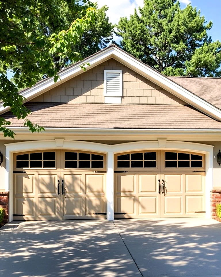 upgrade garage doors - 40 Curb Appeal Inspiration for Ranch Homes
