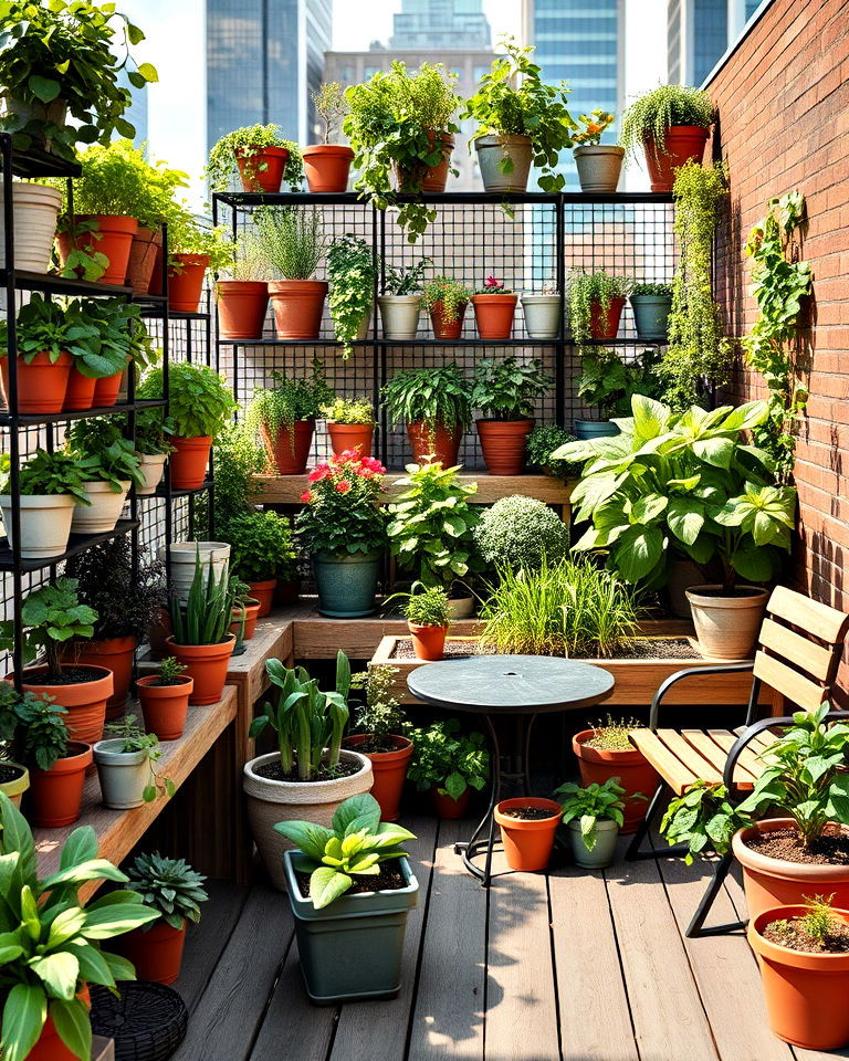 urban rooftop garden for large balcony - 25 Large Balcony Ideas