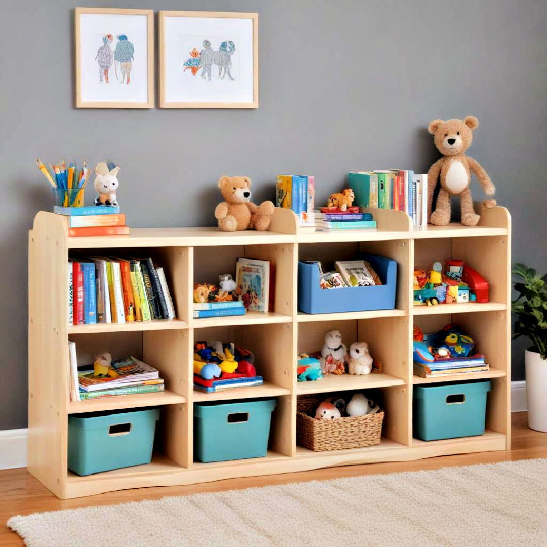 use book and toy organizers - 40 Toy Storage Ideas