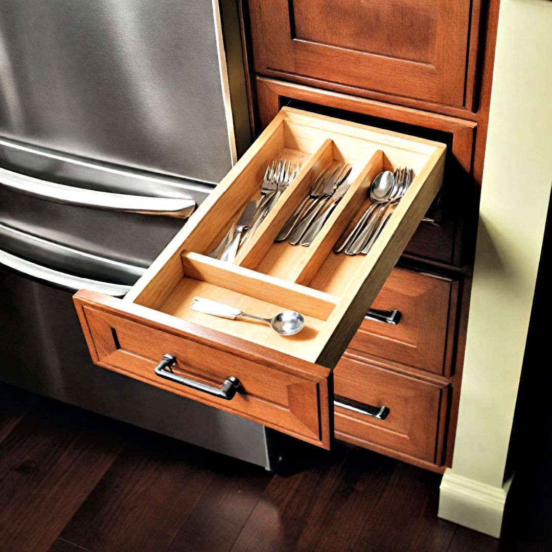 use dividers to keep utensils neatly - 40 Kitchen Organization Ideas