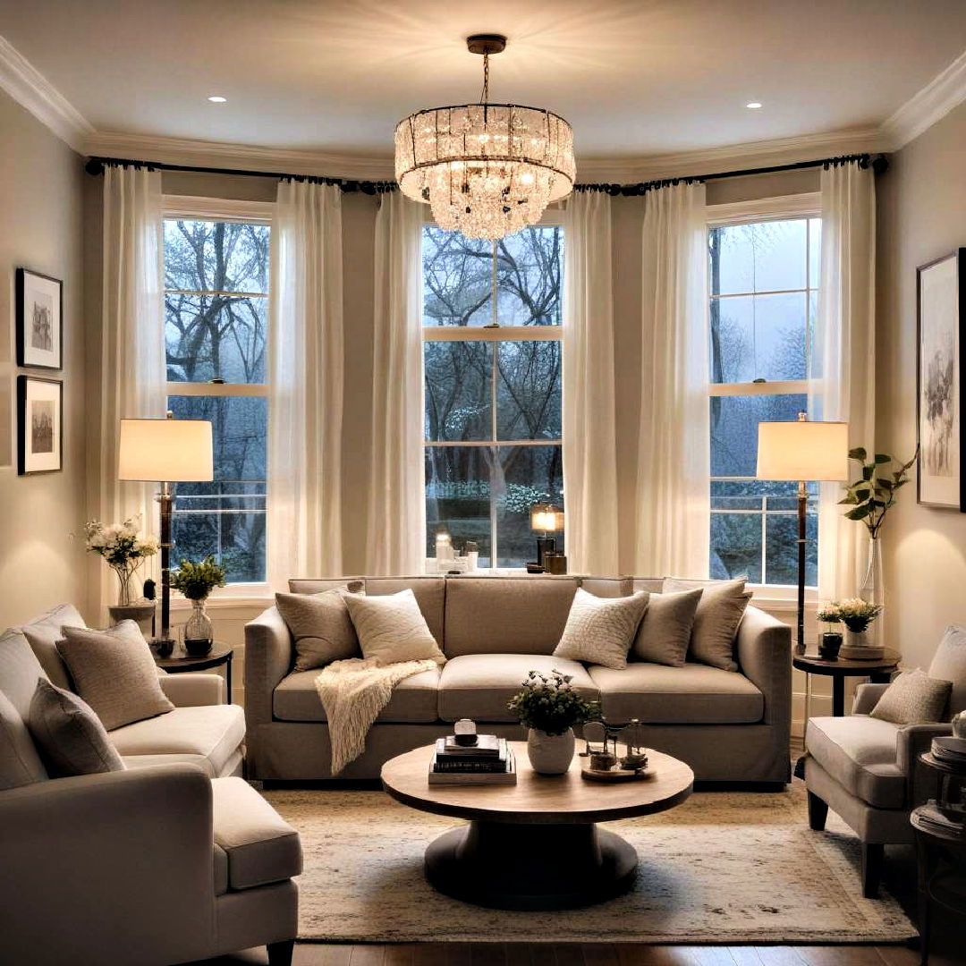 use layered lighting - 40 Living Room Ideas