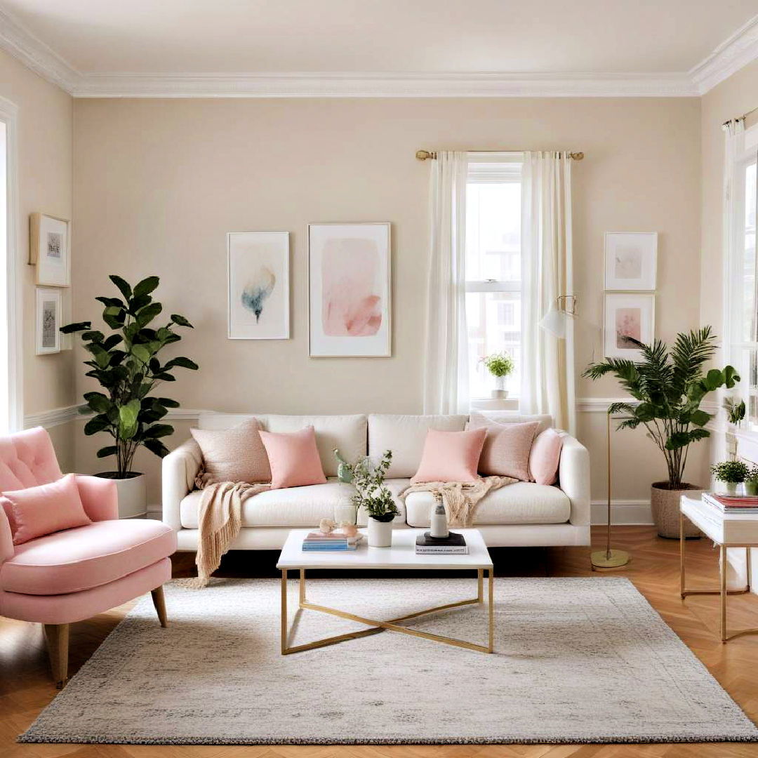 use light colors to brightening space - 40 Apartment Decorating Ideas