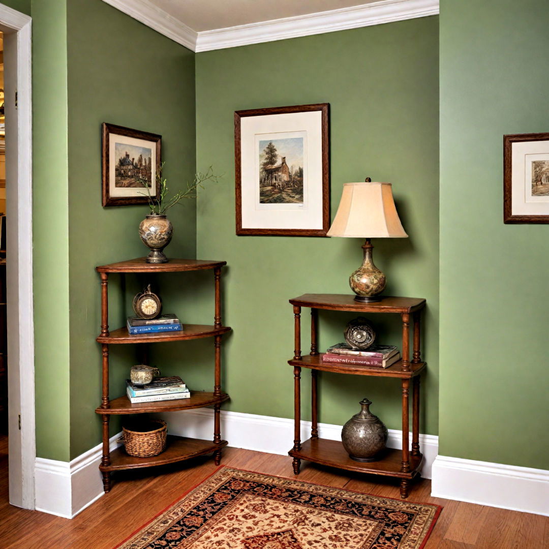 use small corner tables - 40 Small Entryway Ideas