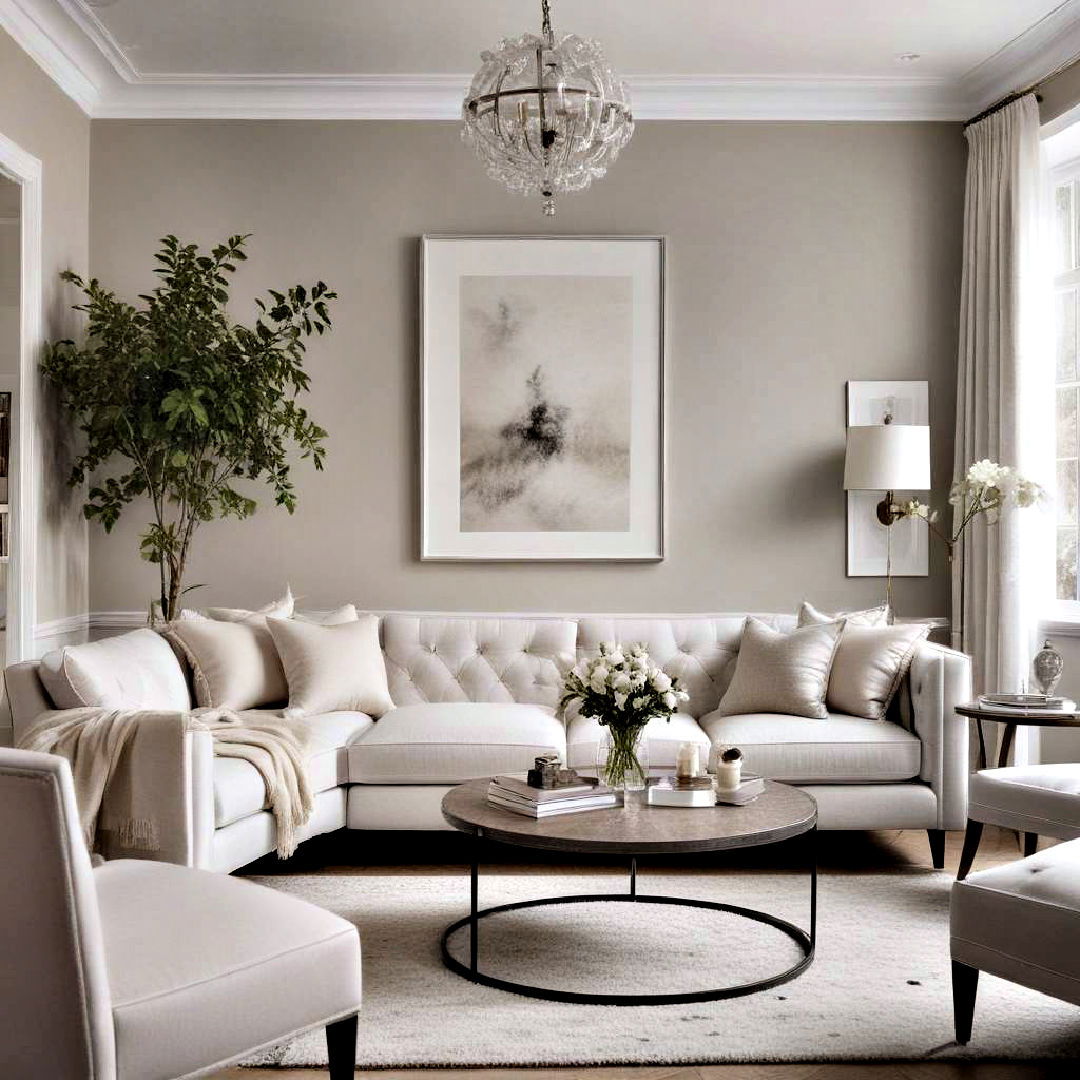 utilize monochromatic color scheme - 40 Small Living Room Ideas