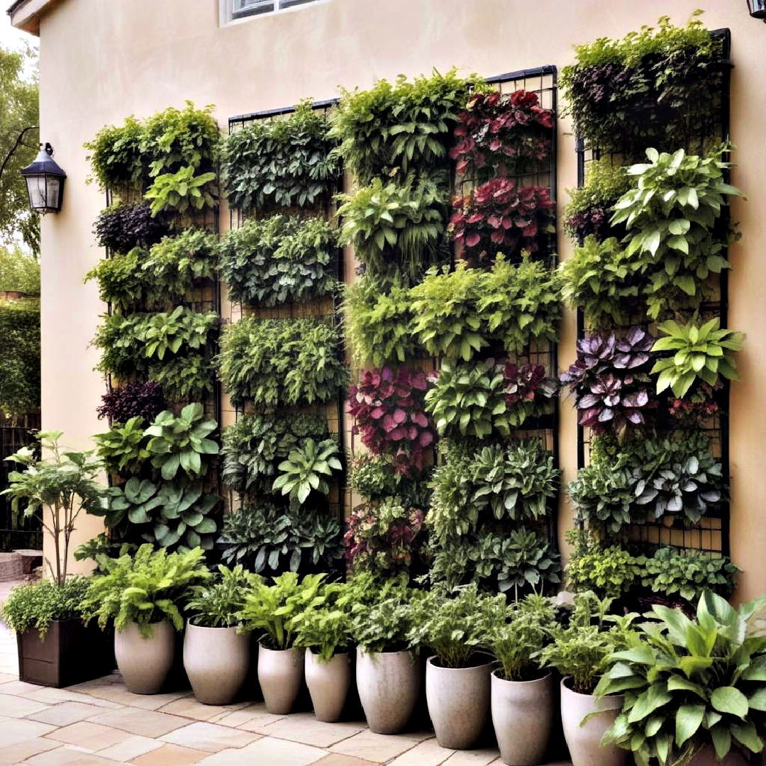 utilize vertical garden for landscaping - 40 Small Front Yard Landscaping Ideas