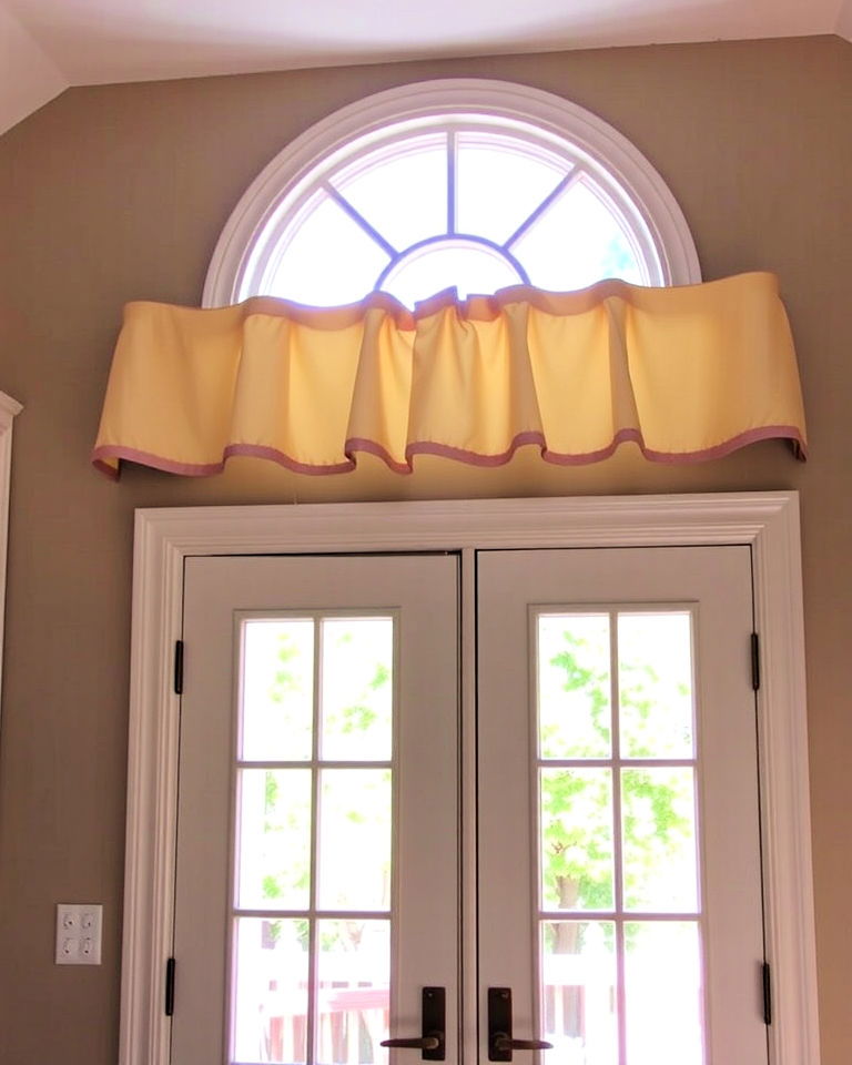 valances window treatments for french doors - 20 Window Treatments for French Doors