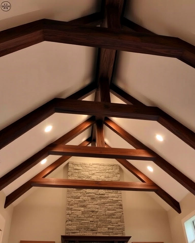 vaulted ceiling beams with integrated lighting - 20 Vaulted Ceiling With Beams