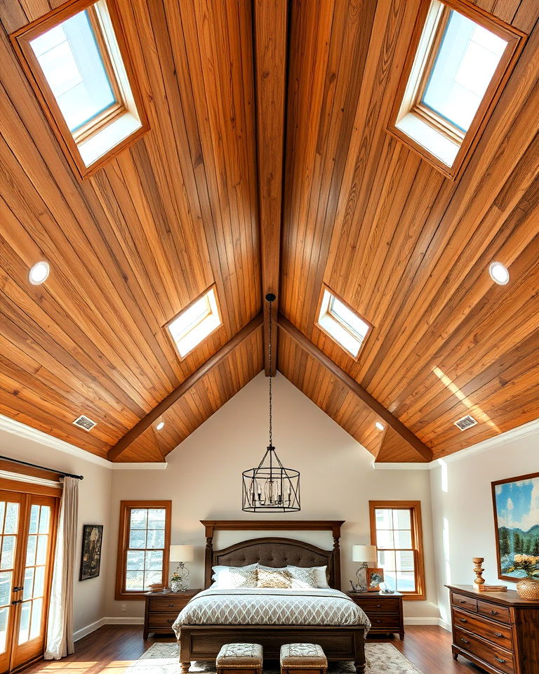 vaulted tongue and groove ceiling design - 20 Tongue and Groove Ceiling Ideas