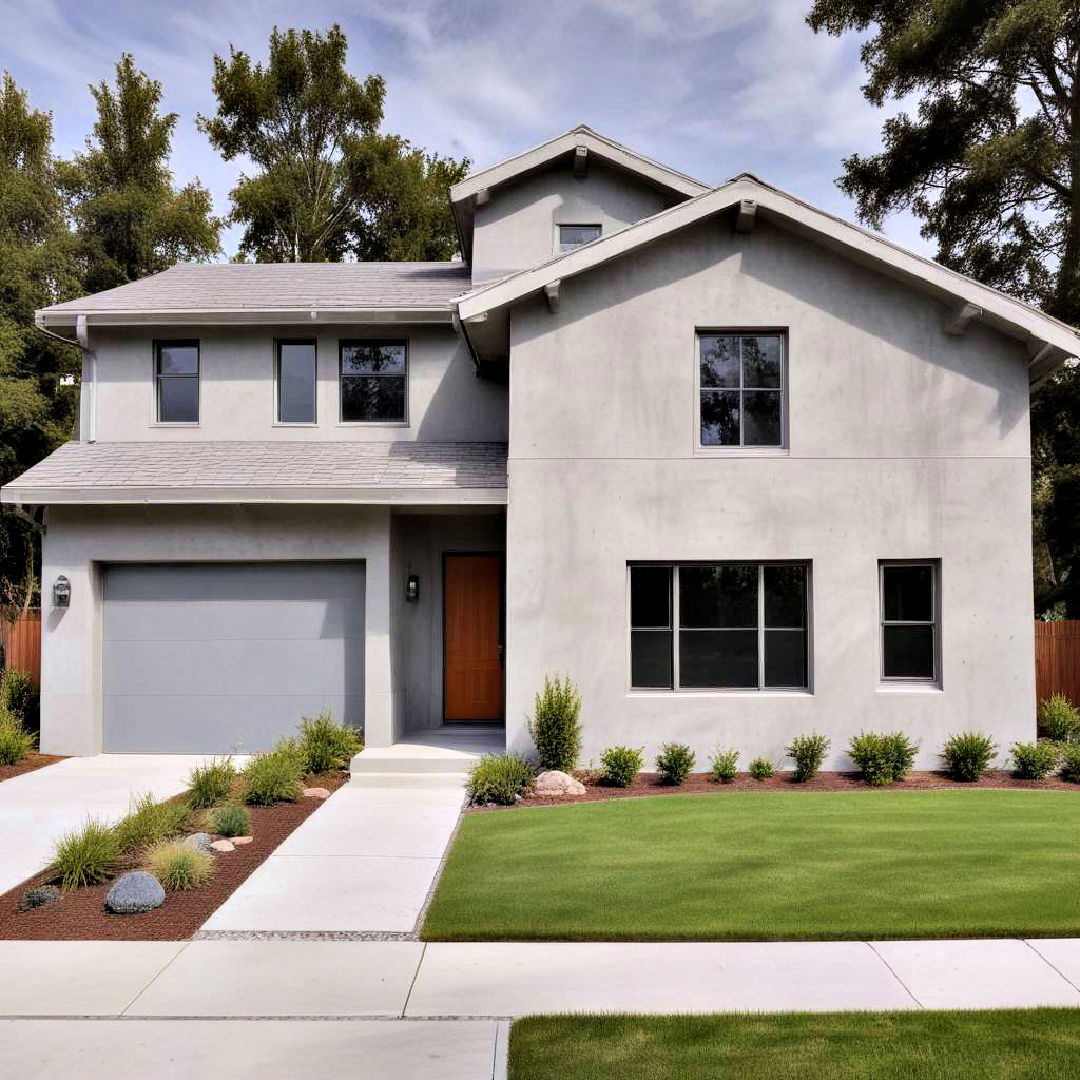 versatile concrete gray paint exterior house - 40 Gray Exterior House Paint Ideas