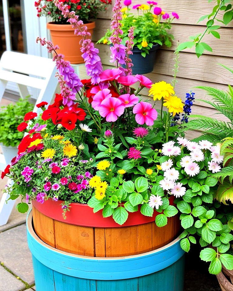 versatile container garden - 25 Aesthetic Garden Ideas