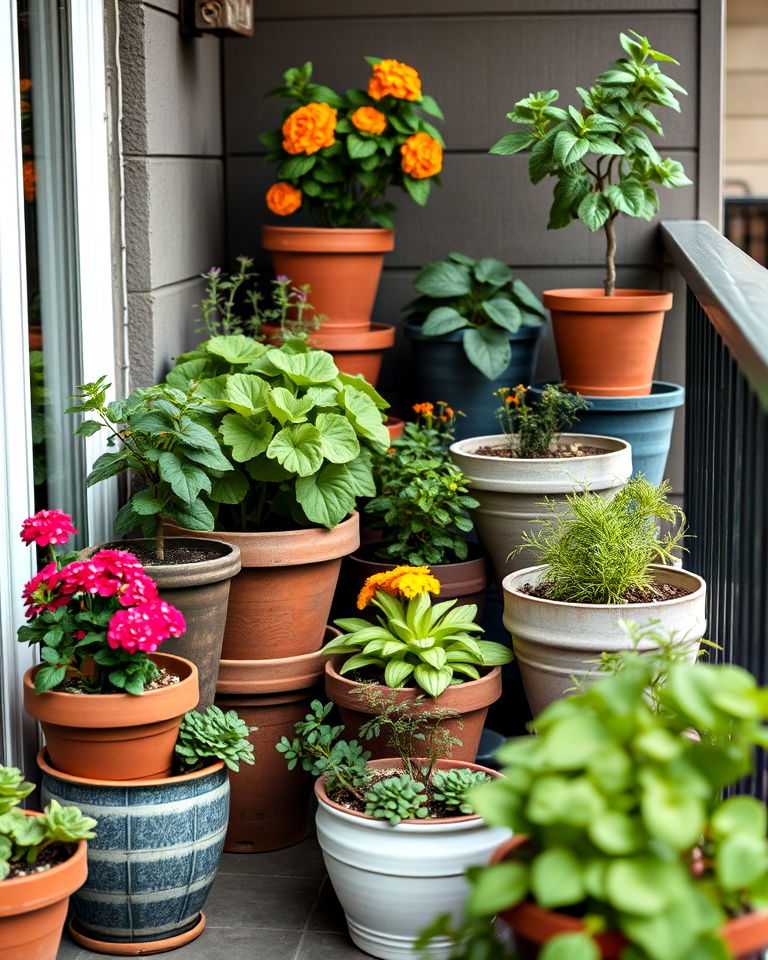 versatile container gardening - 40 Balcony Garden Ideas