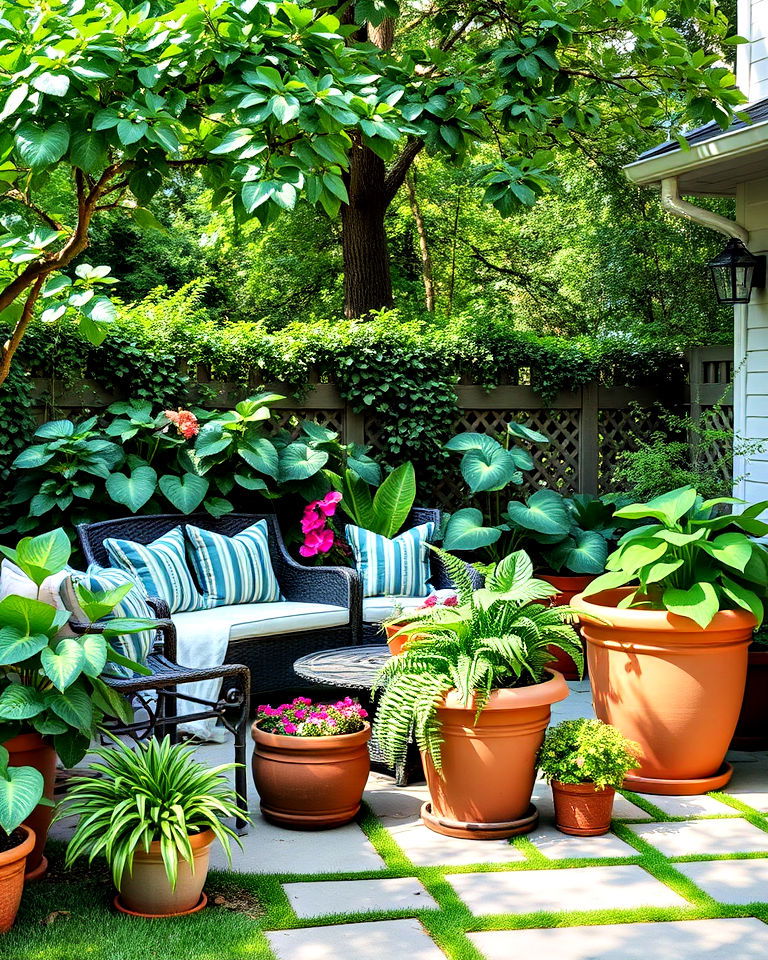 versatile container gardens for shade - 20 Shady Garden Ideas