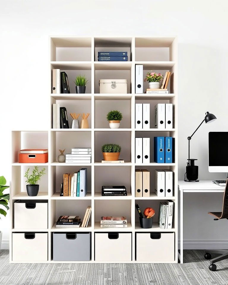 versatile cube storage units - 20 Office Storage Ideas