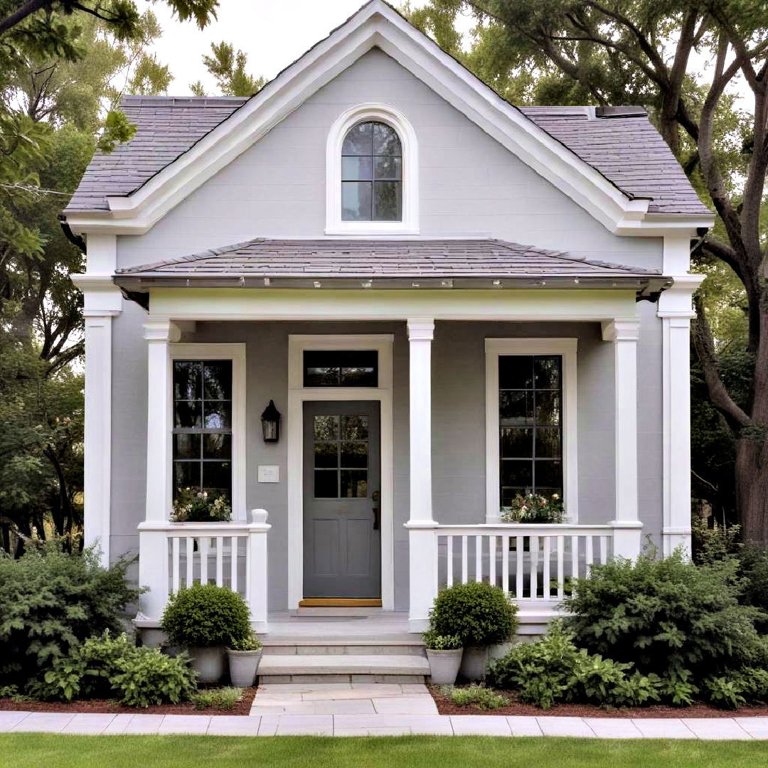 versatile dove gray color for exterior house - 40 Gray Exterior House Paint Ideas