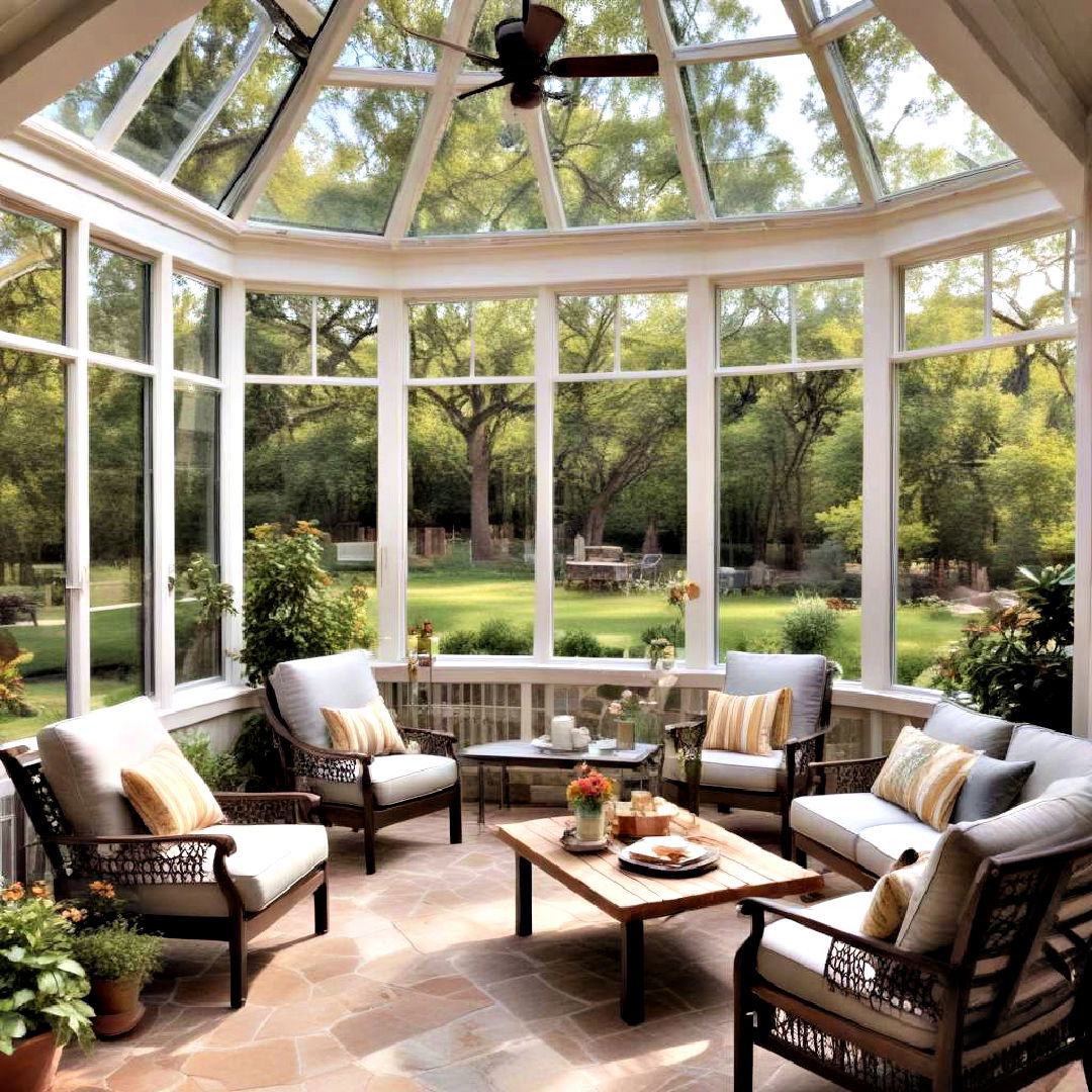 versatile enclosed patio - 40 Backyard Ideas