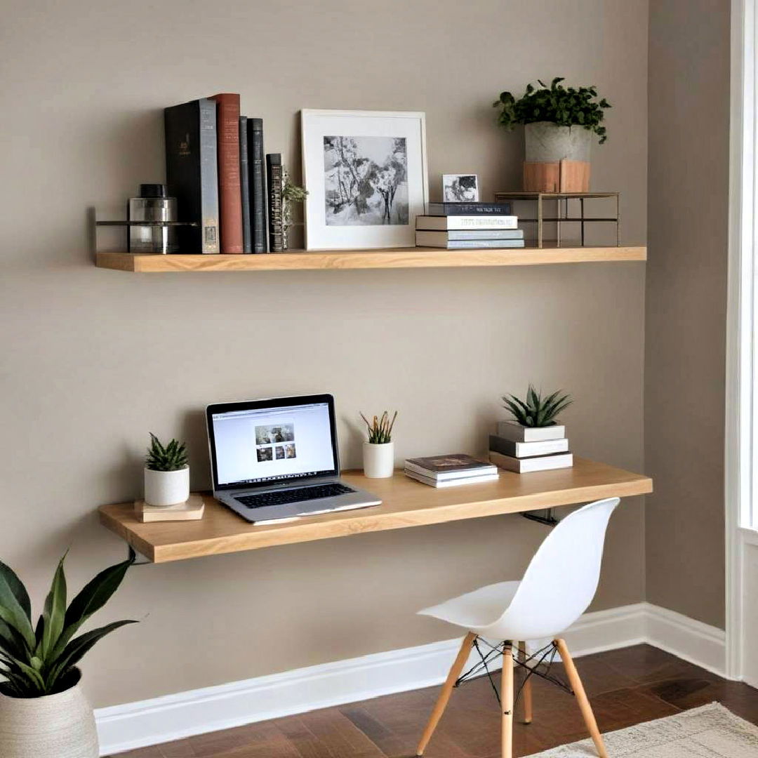 versatile floating desk shelf - 15 Floating Desk Ideas