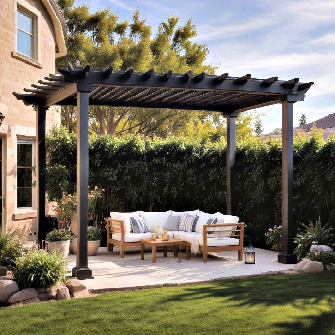 versatile freestanding pergola for patio - 40 Patio With a Pergola Ideas