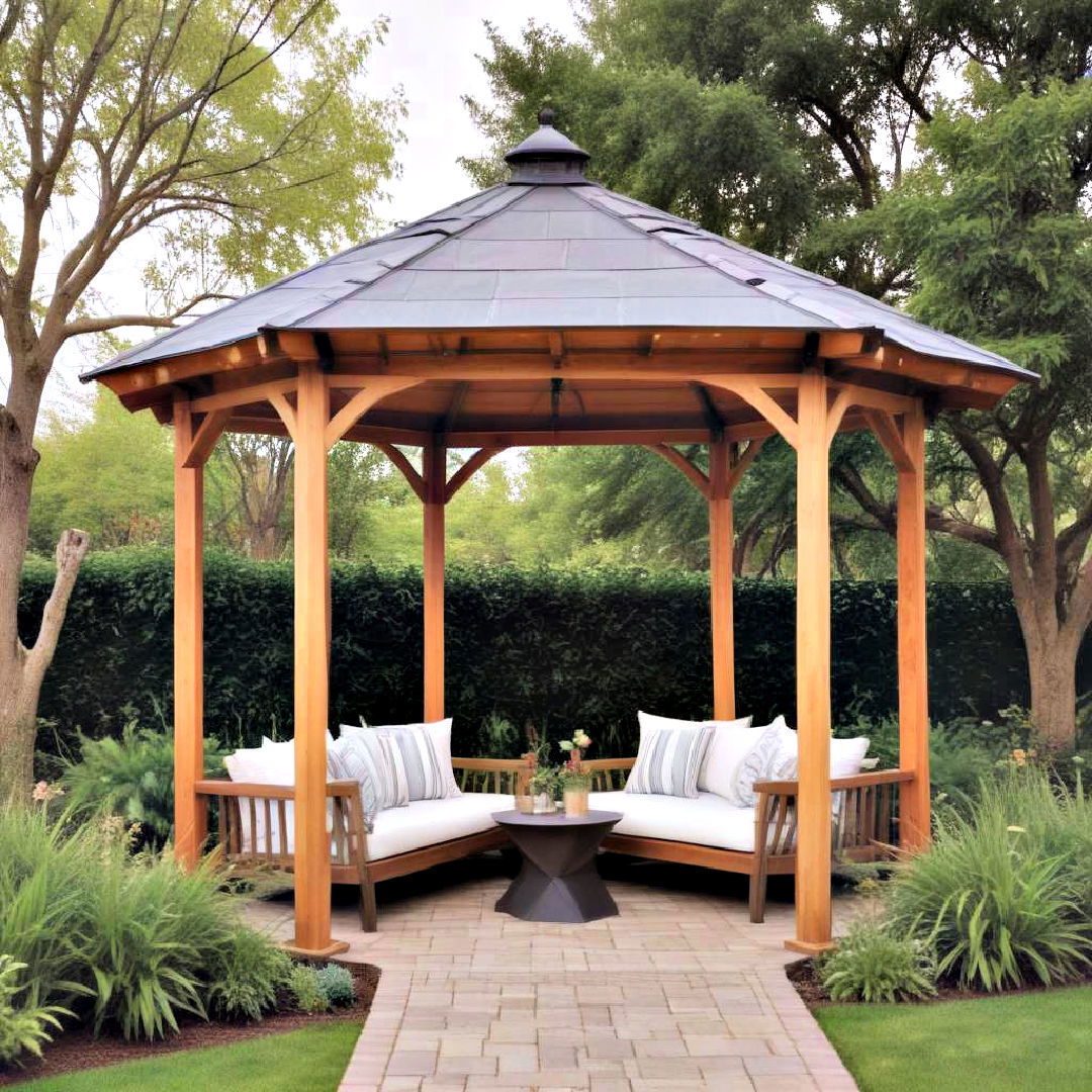 versatile hexagonal gazebo - 40 Gazebo Design Ideas