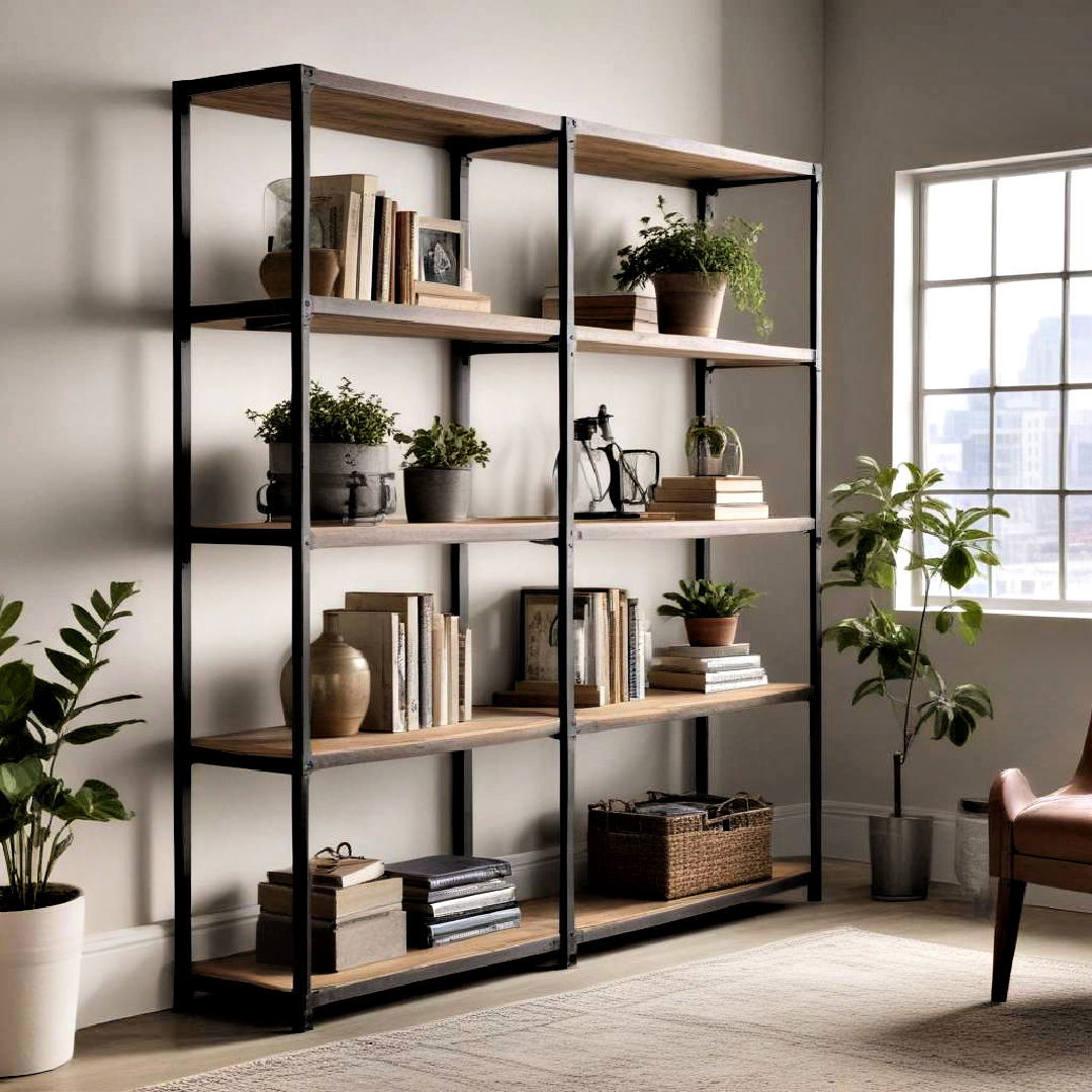 versatile industrial shelving - 20 Industrial Bedroom Ideas