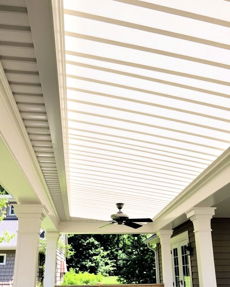 versatile louvered metal roof for porch - 30 Metal Roof Porch Design Ideas